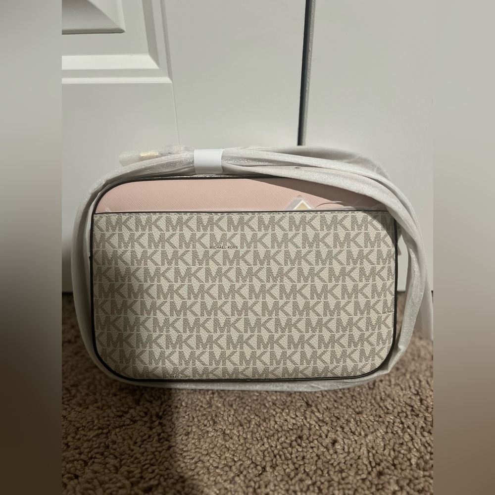 Michael Kors Pink and Cream Crossbody Bag - Picture 7 of 7